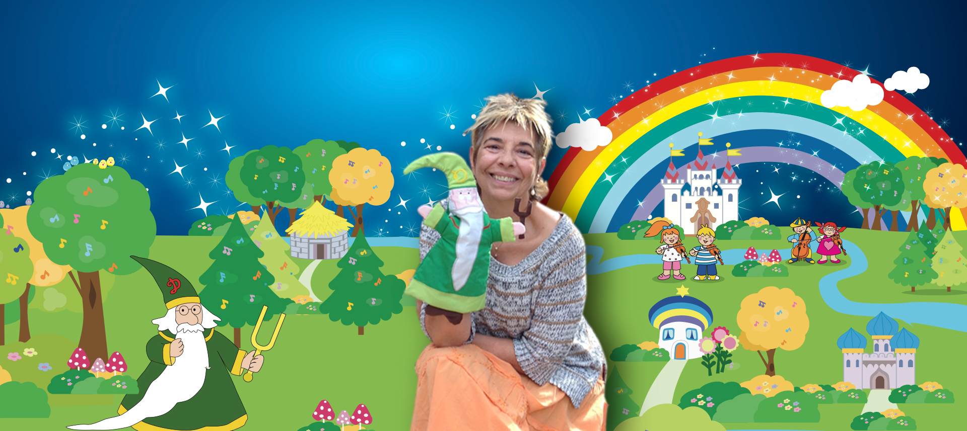 Paqui Castro, creadora del método musical infantil Mago Diapasón para niños desde los 6 meses.