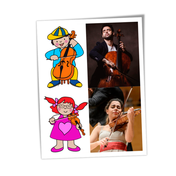 Los personajes del Mago Diapasón están basados en personajes reales. Sara y Pablo Ferrández