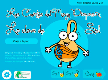 Cuento de la Clave de Sol del Mago Diapasón El cuento de la Clave de Sol. Nivel 1
