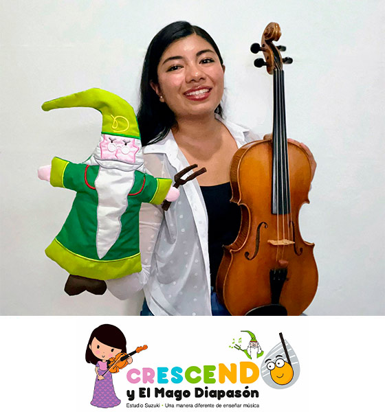 Laura Nely Salvador Melgarejo, profesora de viola y musica para bebés, estimulación musical temprana, CDMX