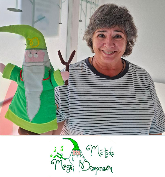 Loren Castro, profesora de música en escuelas infantiles desde bebés en Madrid.